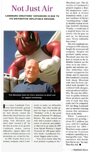 Twin Cities Business Mag Article Features Tom Meacham of Landmark Creations