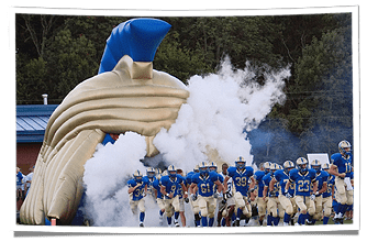 Christian Academy of Knoxville's Inflatable Warrior Football Helmet Tunnel