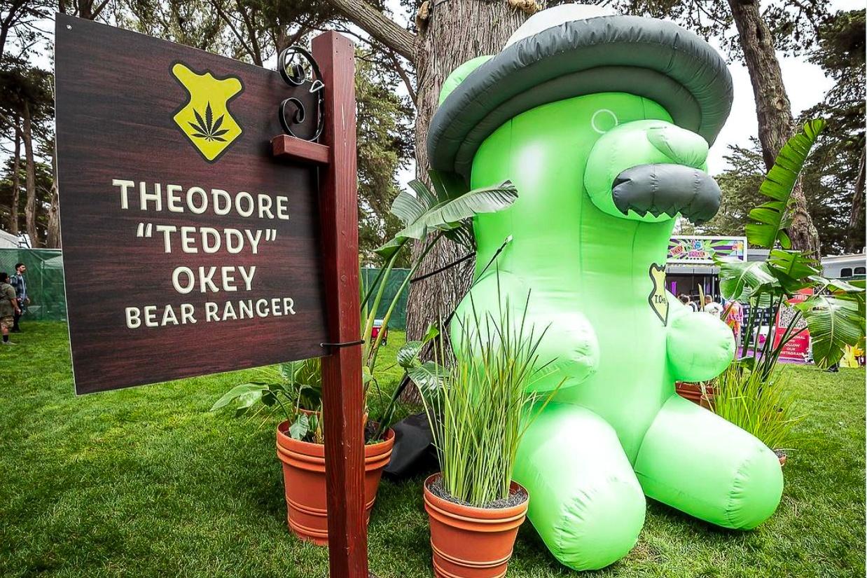 Inflatable Mascot Celebrates High Times at Outside Lands Music Festival